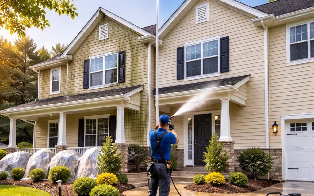 How Much to Pressure Wash a House