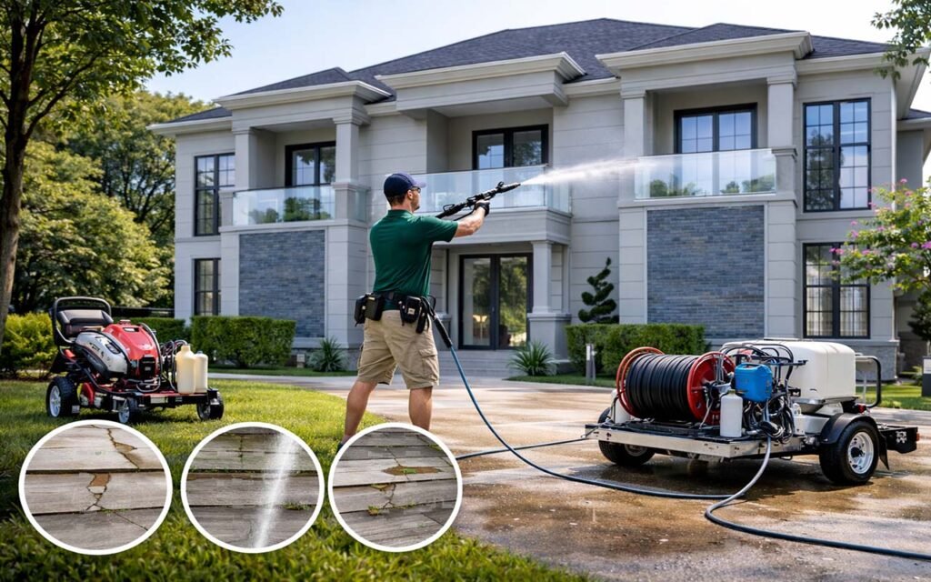 how much to pressure wash a 2000 sq ft house