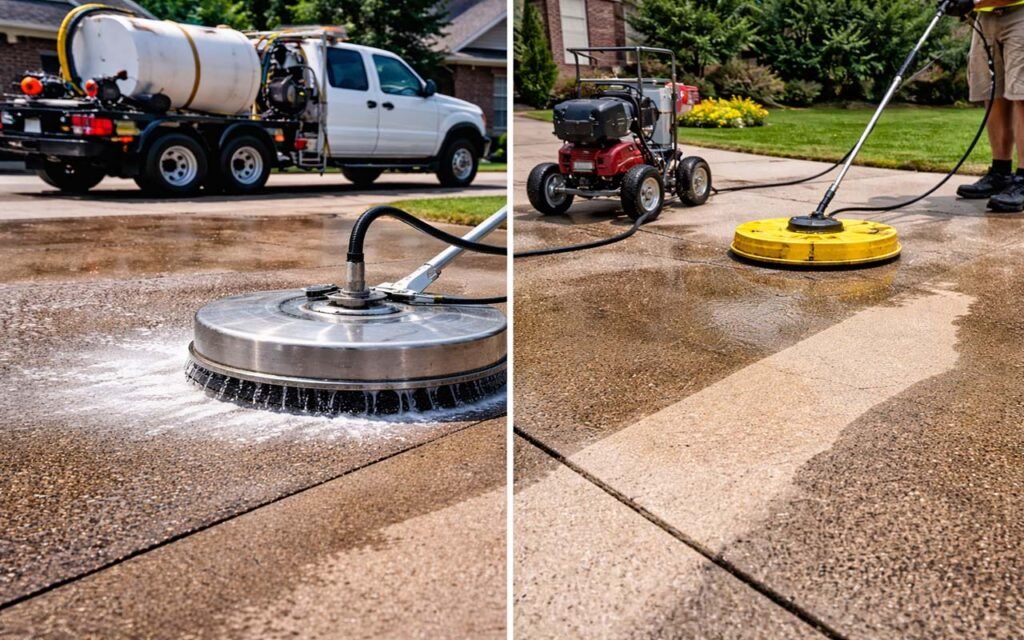 how much does it cost to pressure wash a driveway​