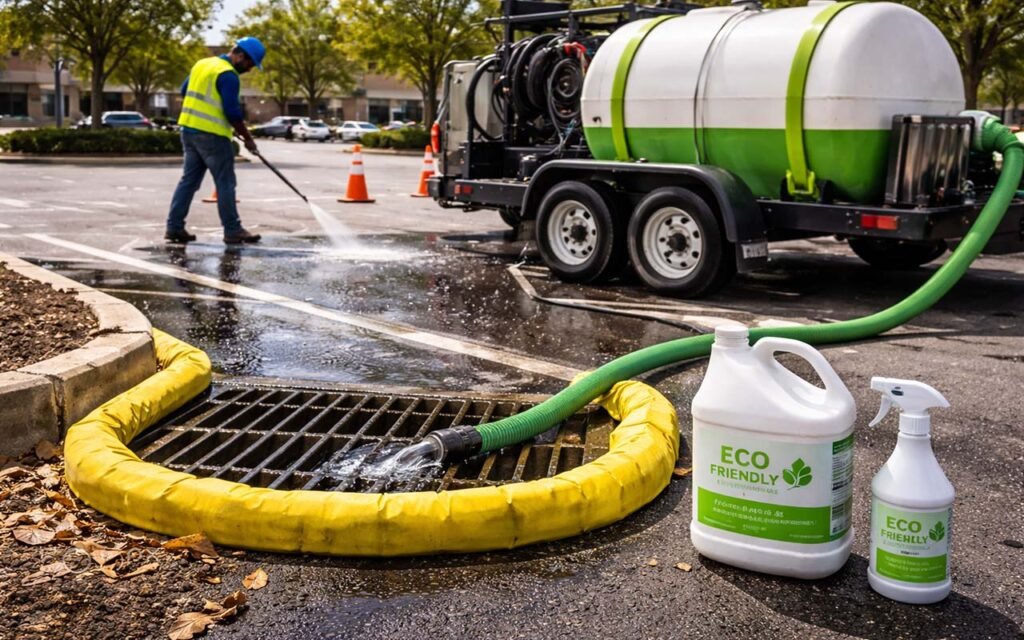 parking lot cleaning