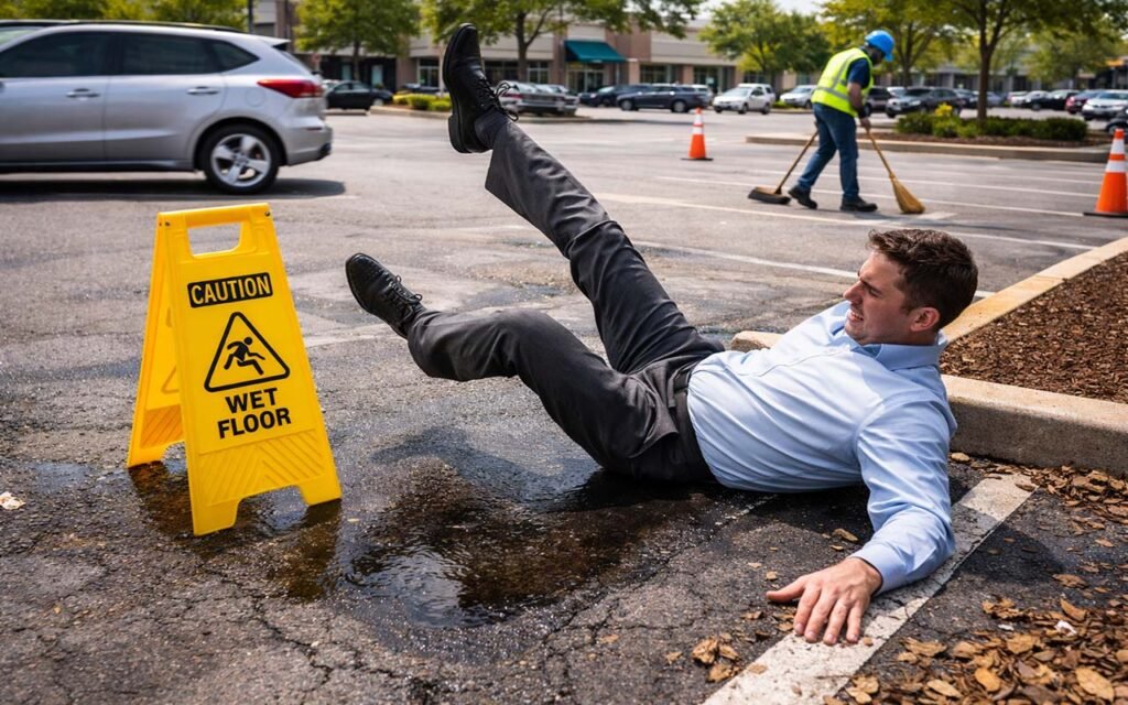 parking lot cleaning