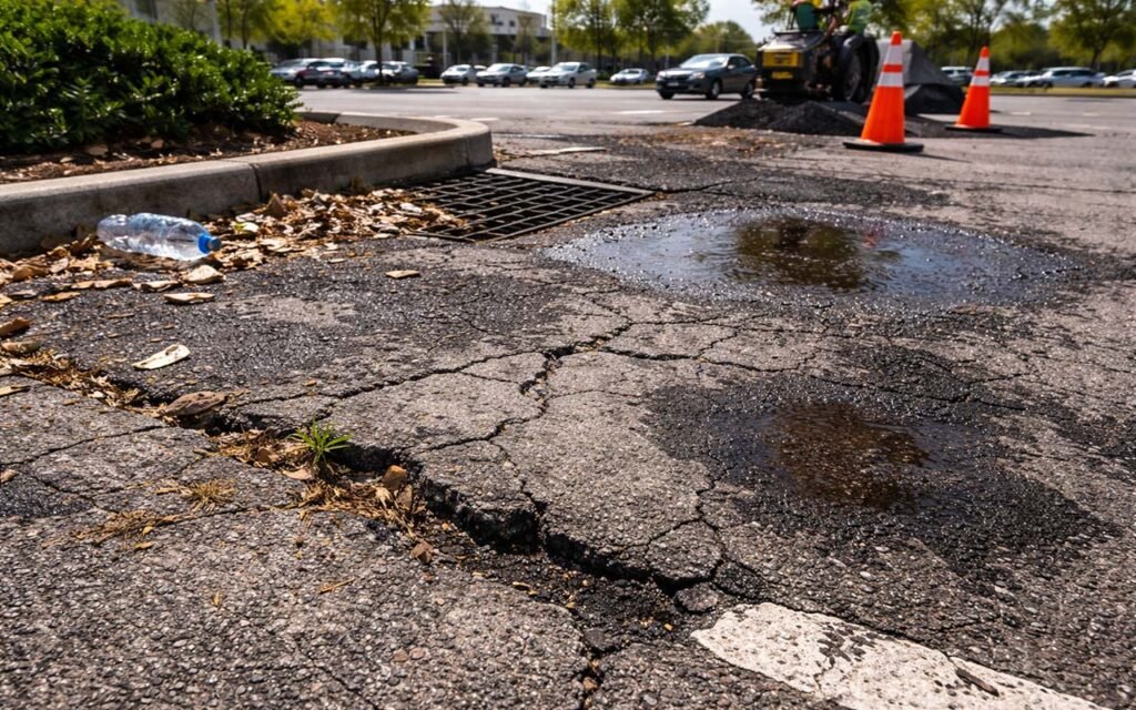 parking lot cleaning