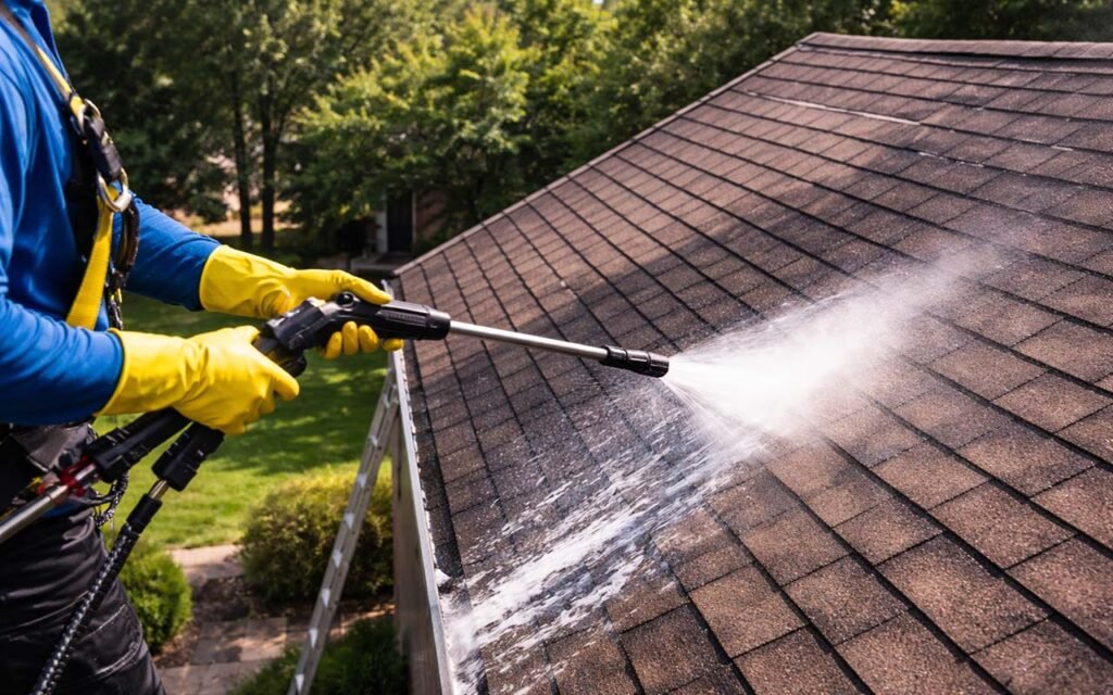 roof pressure washing n