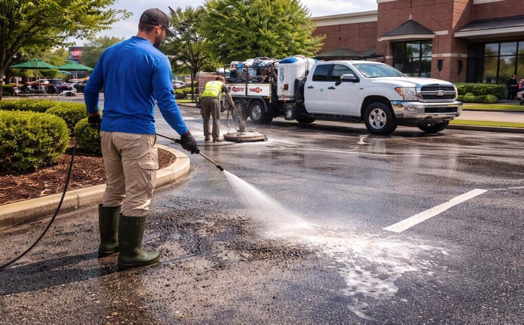 Parking Lot Pressure Washing Nashville TN