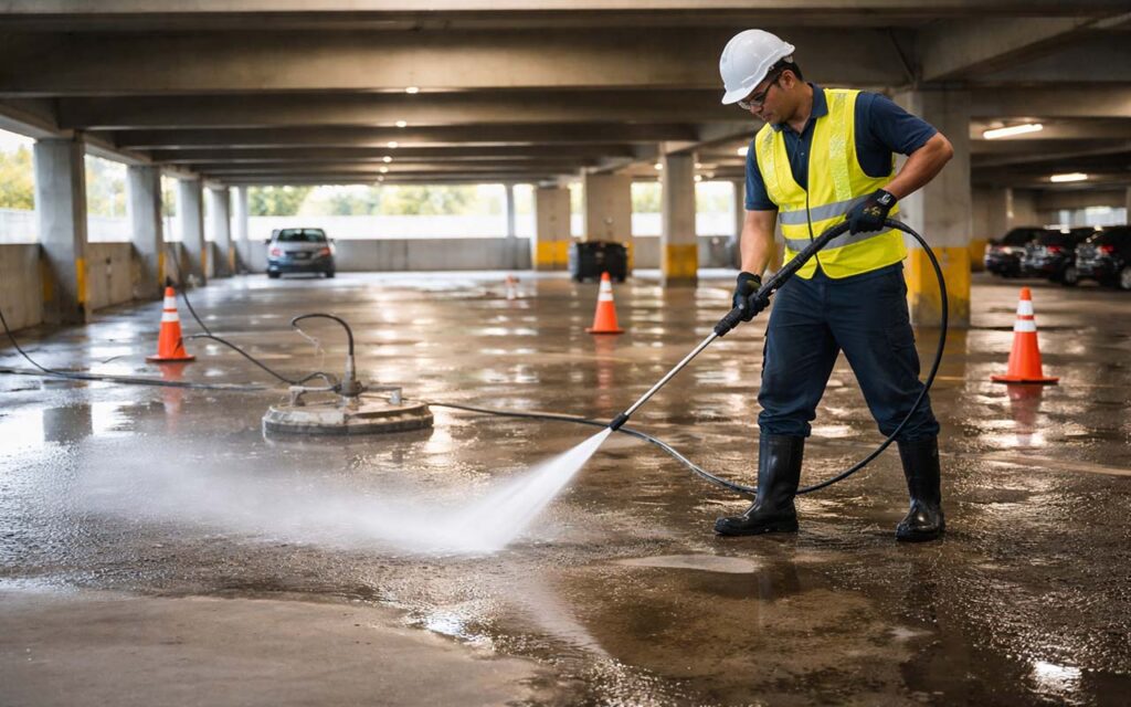parking garage pressure washing nashville tn