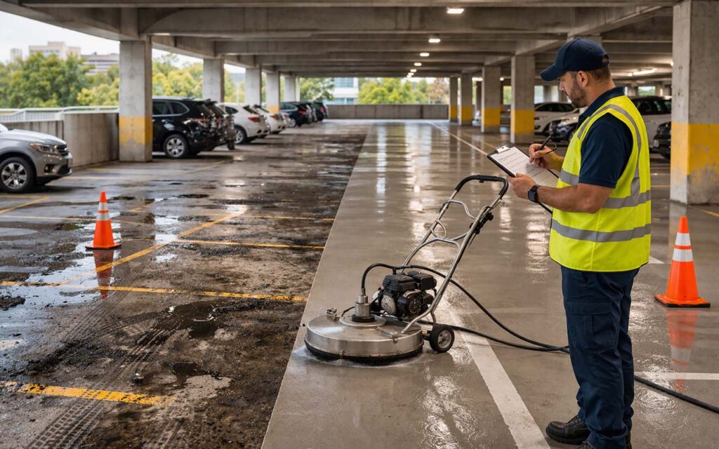 parking garage pressure washing nashville tn