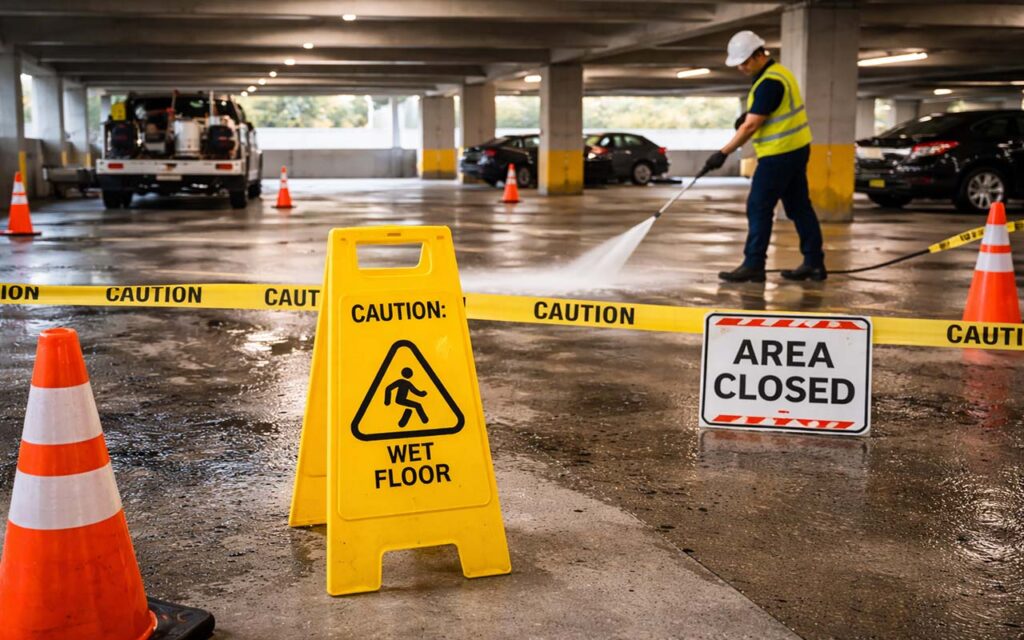 parking garage pressure washing nashville tn