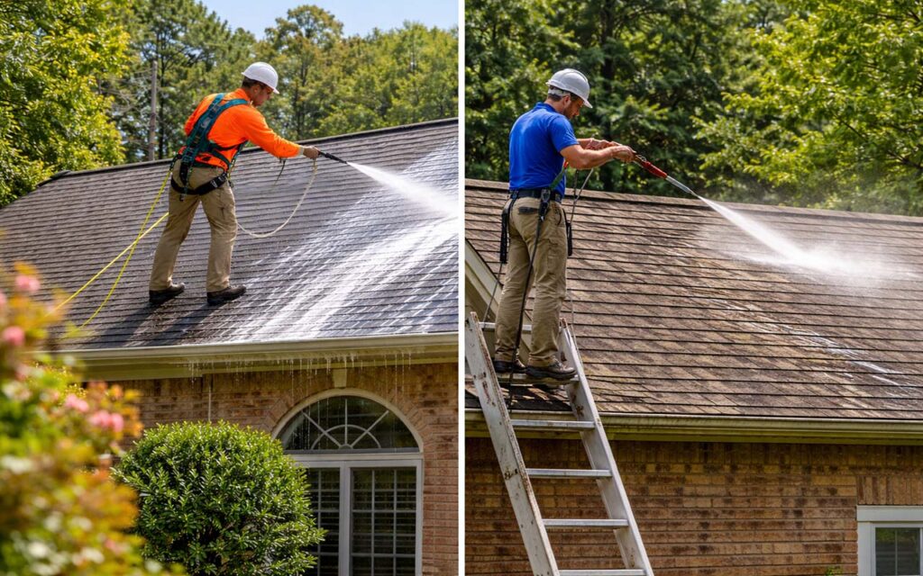 pressure wash roof cost nashville tn
