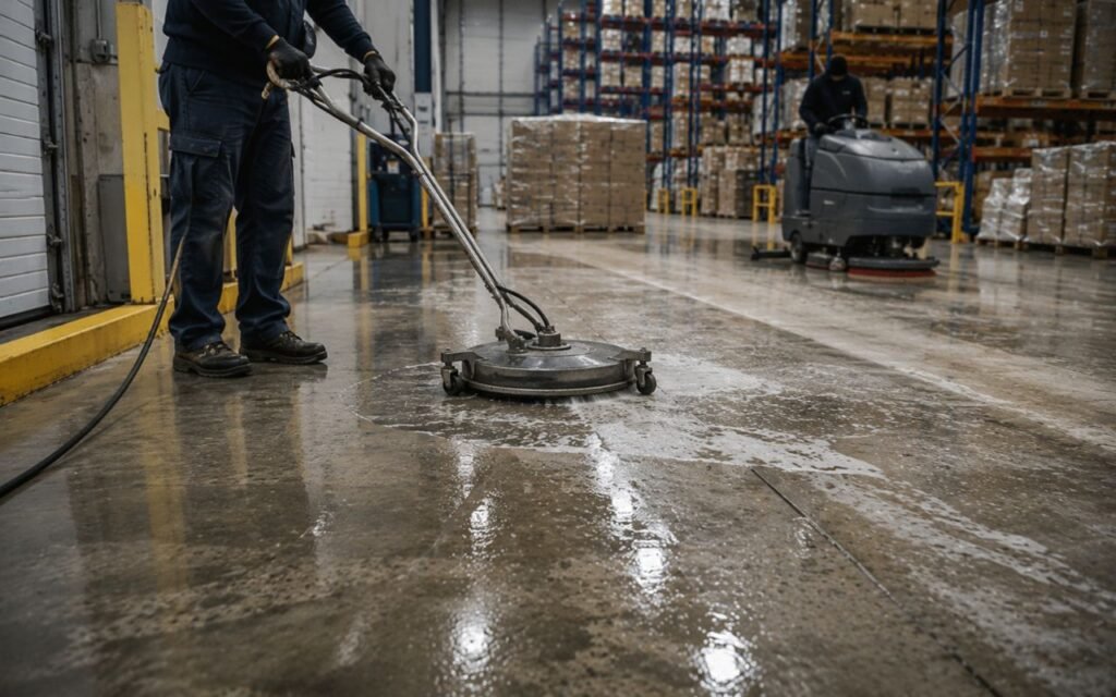 Warehouse Concrete Floor Cleaning Nashville TN